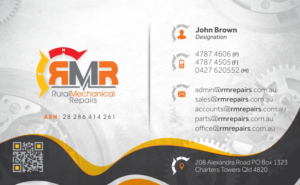 Business Card Design by Marketing Wings for Rural Mechanical Repairs | Design: #14943548