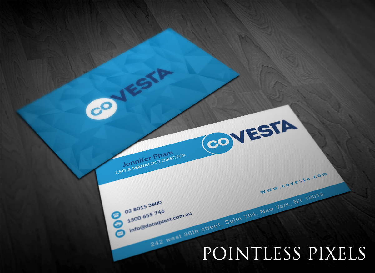 Diseño de Tarjeta de Presentación por Pointless Pixels India para CoVesta | Diseño #14814711