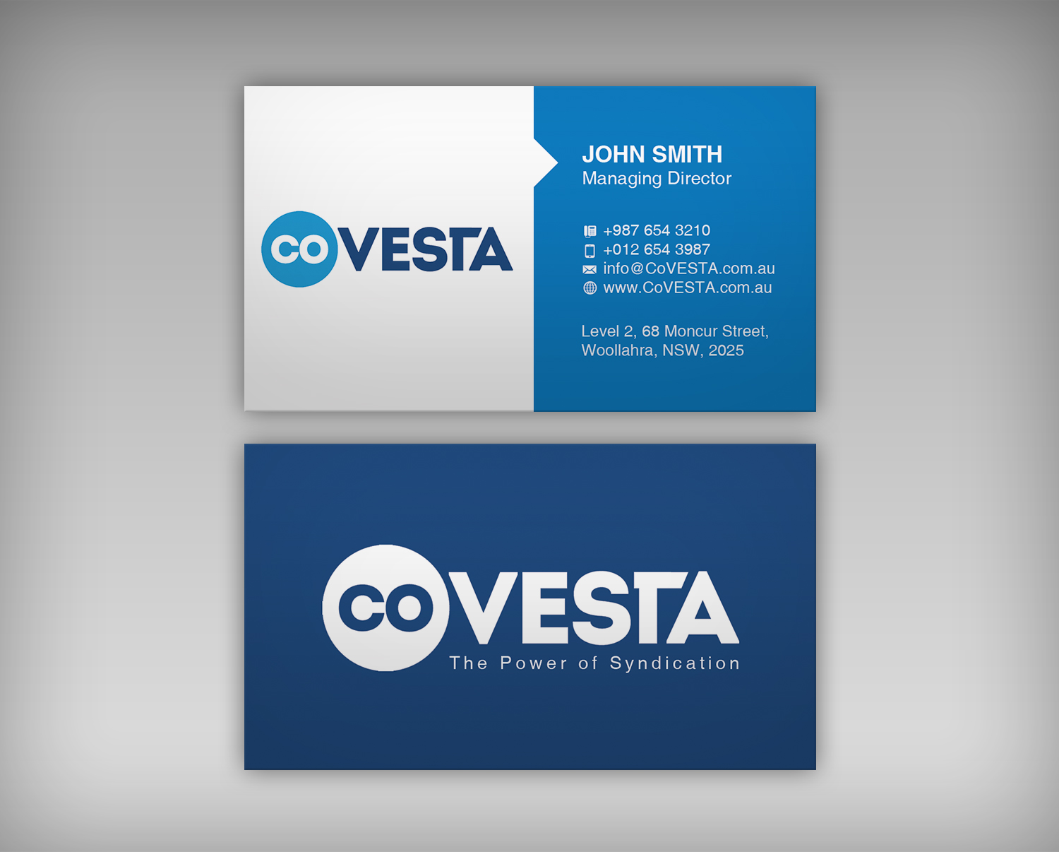 Business Card Design by WebixBD for CoVesta | Design #15079934