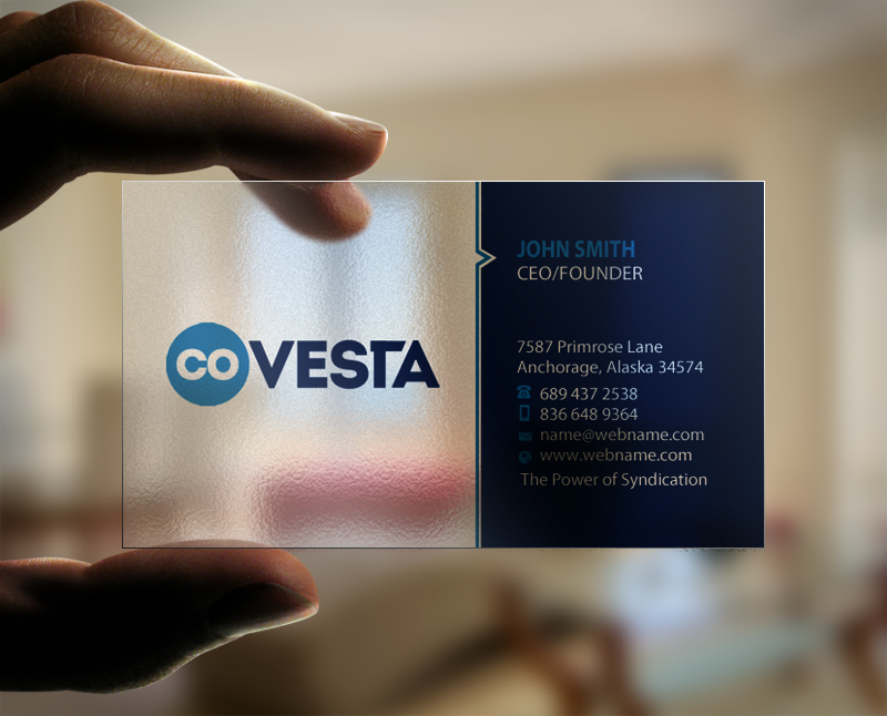 Diseño de Tarjeta de Presentación por Brand aid para CoVesta | Diseño #14821679