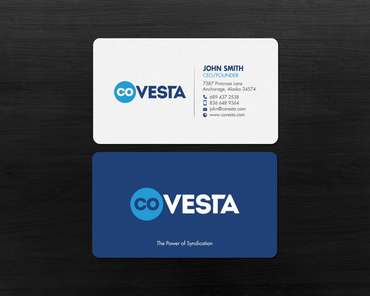 Business Card Design by chandrayaan.creative for CoVesta | Design #14809251
