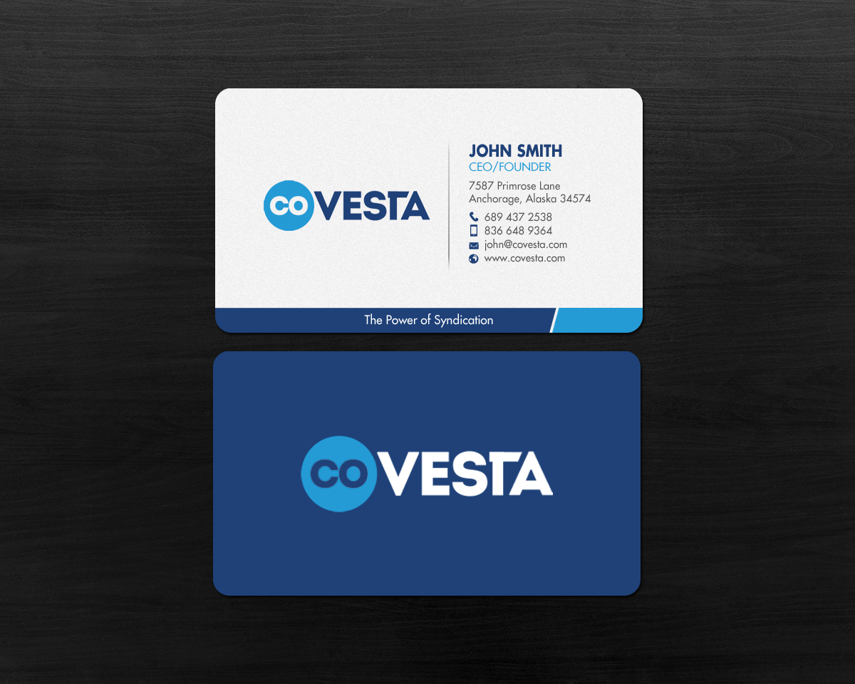 Business Card Design by chandrayaan.creative for CoVesta | Design #14809253