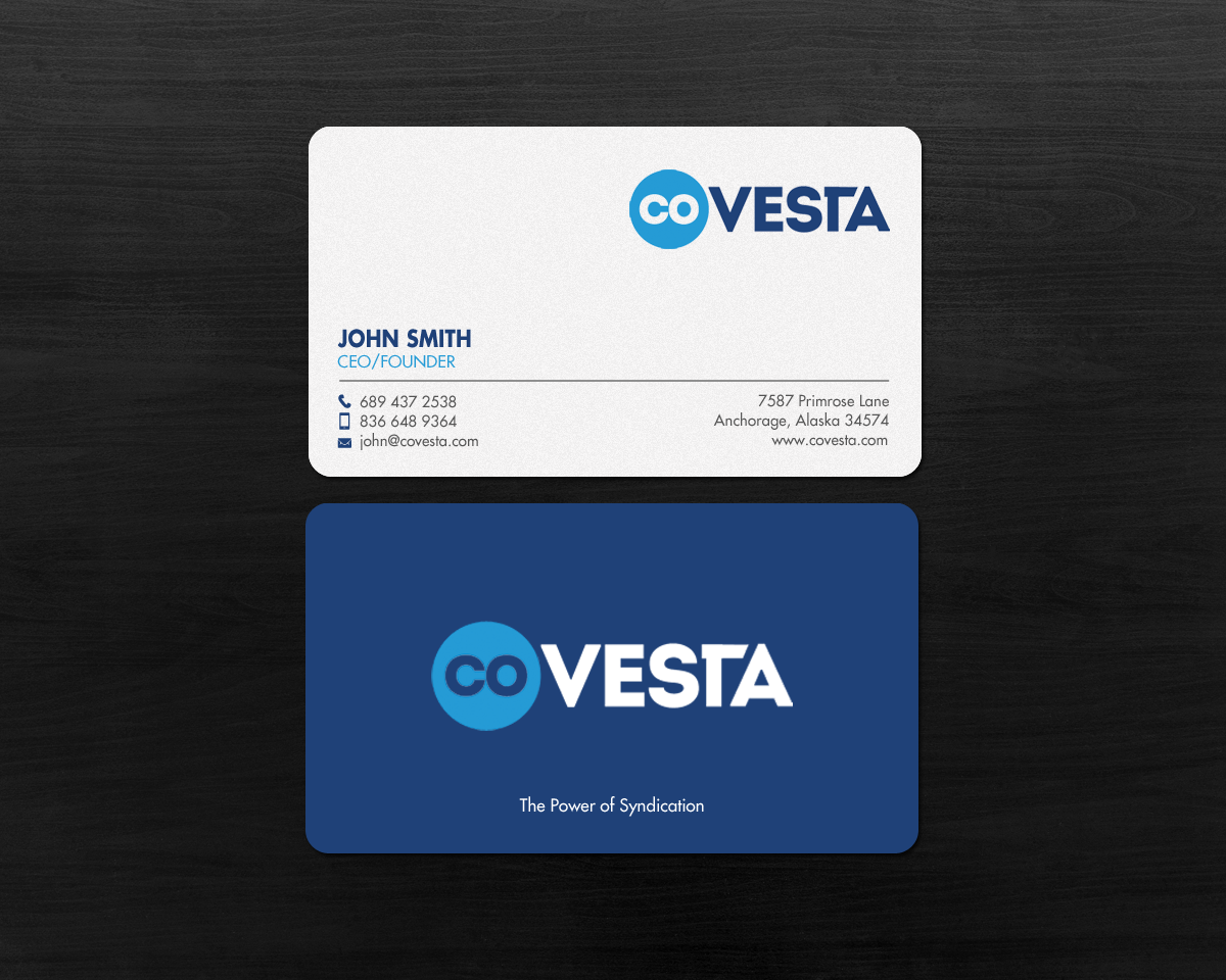 Business Card Design by chandrayaan.creative for CoVesta | Design #14809254