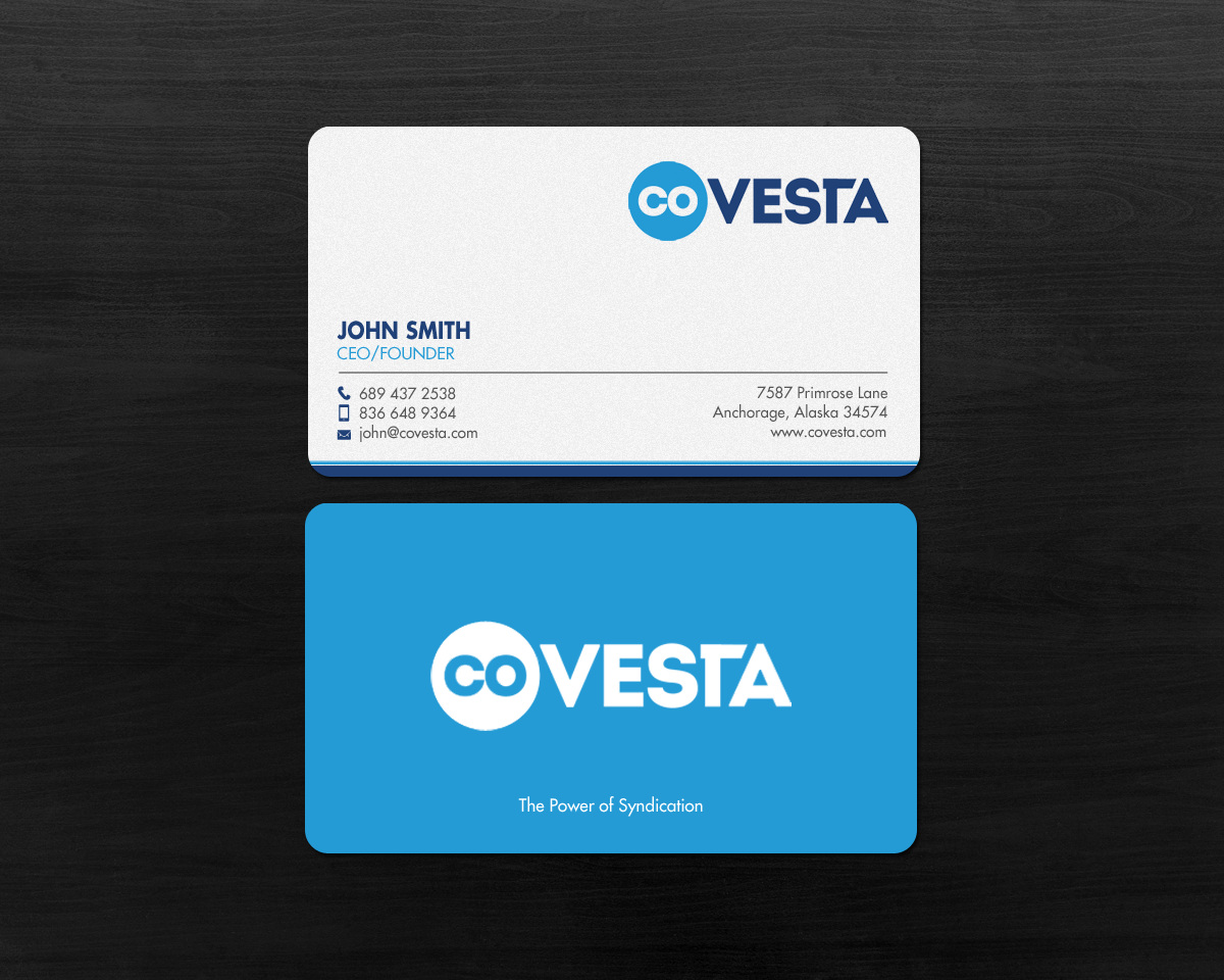 Business Card Design by chandrayaan.creative for CoVesta | Design #14809255