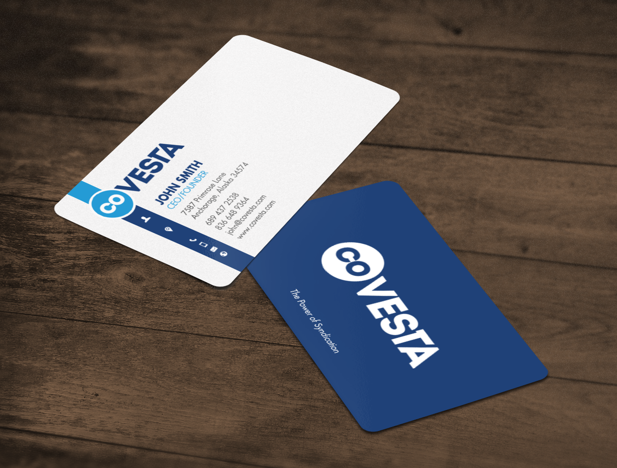 Diseño de Tarjeta de Presentación por chandrayaan.creative para CoVesta | Diseño #14809460