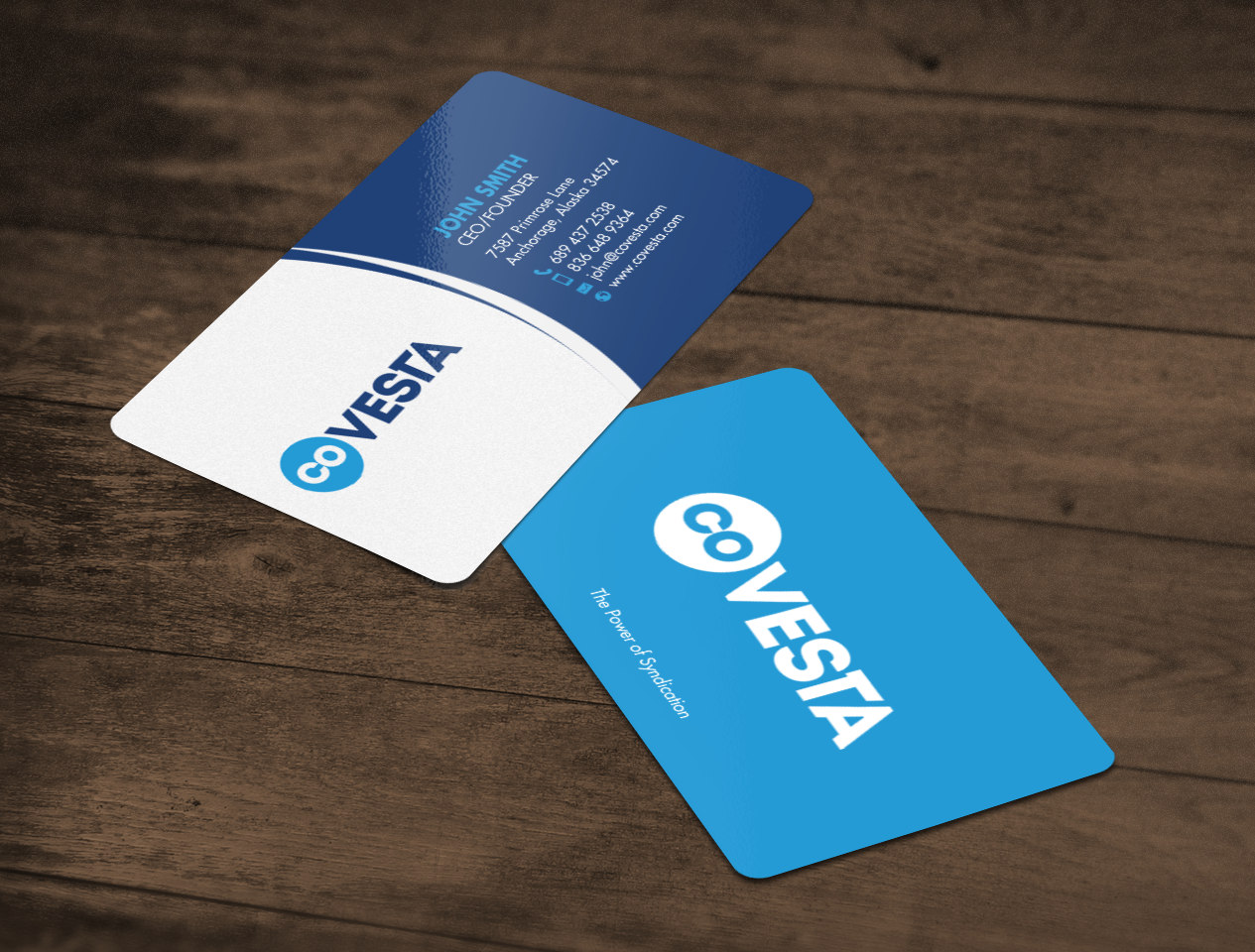 Diseño de Tarjeta de Presentación por chandrayaan.creative para CoVesta | Diseño #14809462
