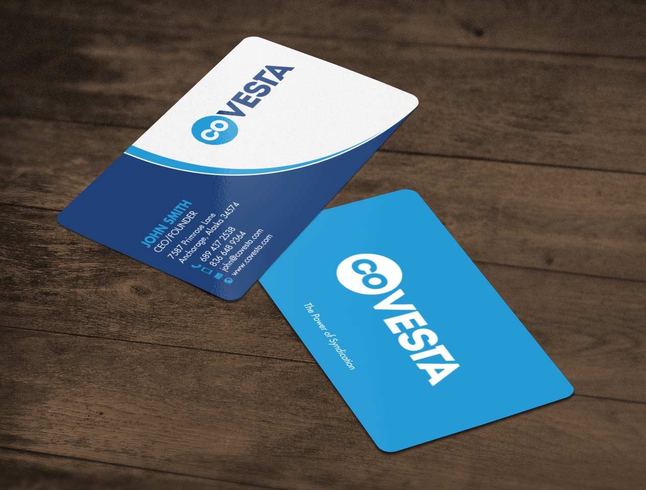 Diseño de Tarjeta de Presentación por chandrayaan.creative para CoVesta | Diseño #14809463