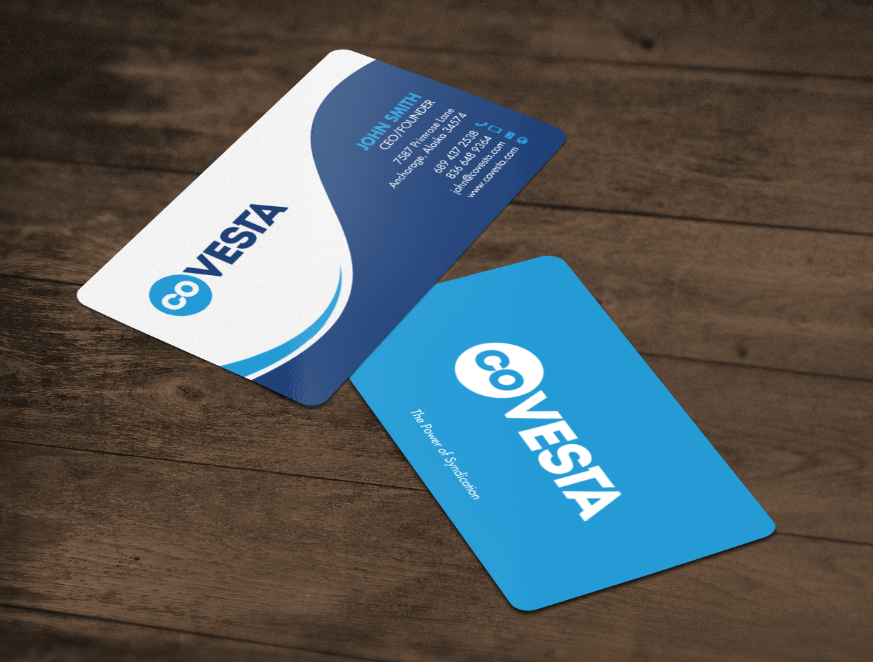 Diseño de Tarjeta de Presentación por chandrayaan.creative para CoVesta | Diseño #14809465