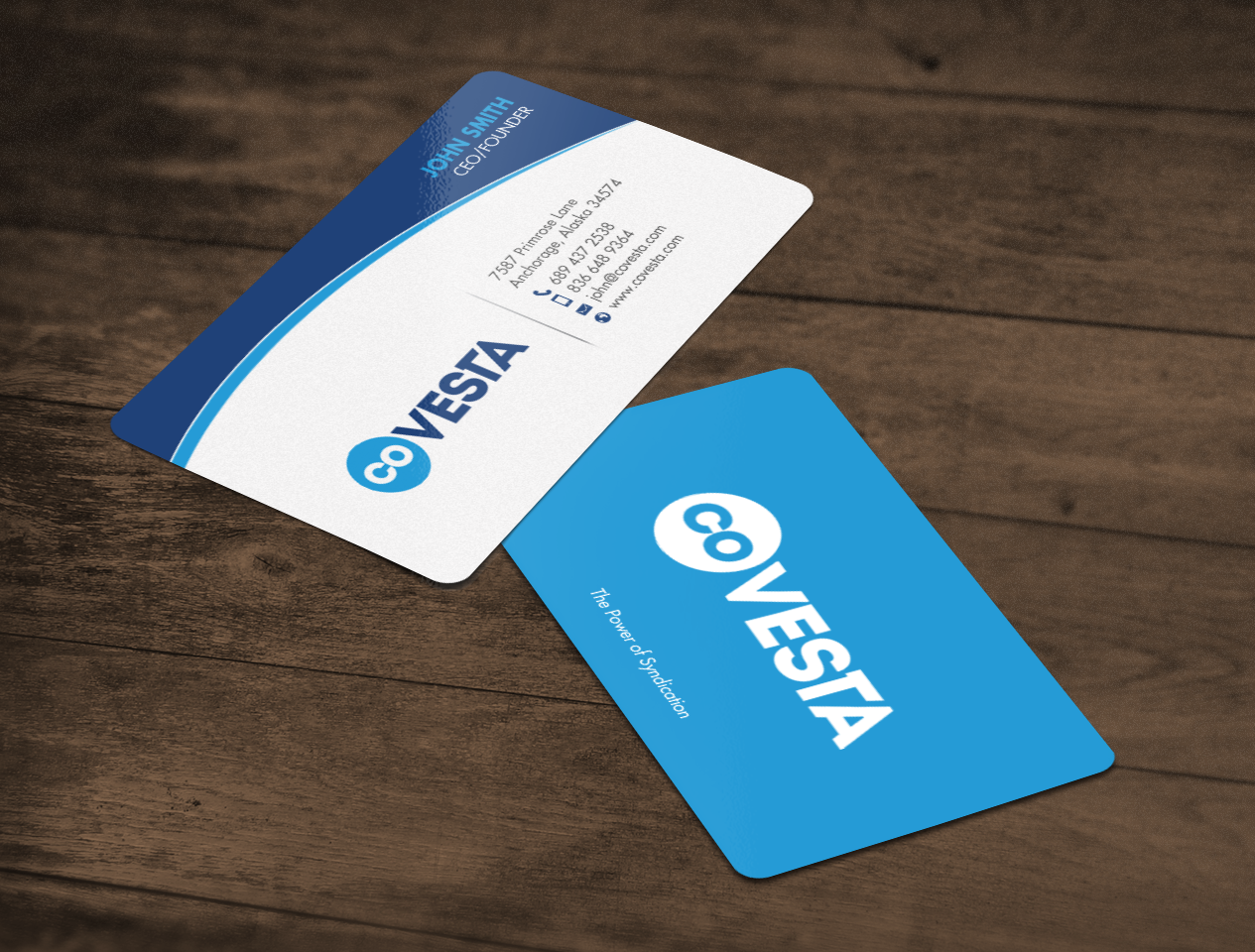 Diseño de Tarjeta de Presentación por chandrayaan.creative para CoVesta | Diseño #14813622