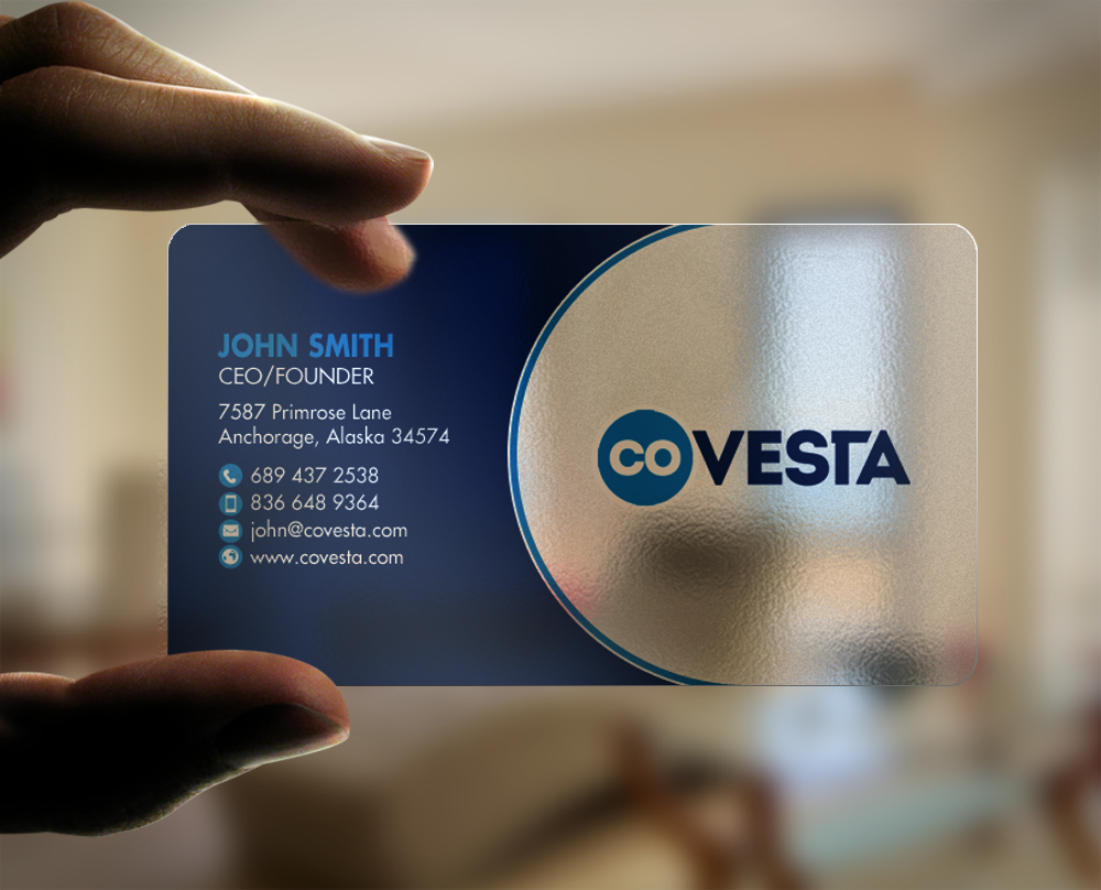 Diseño de Tarjeta de Presentación por chandrayaan.creative para CoVesta | Diseño #14813623