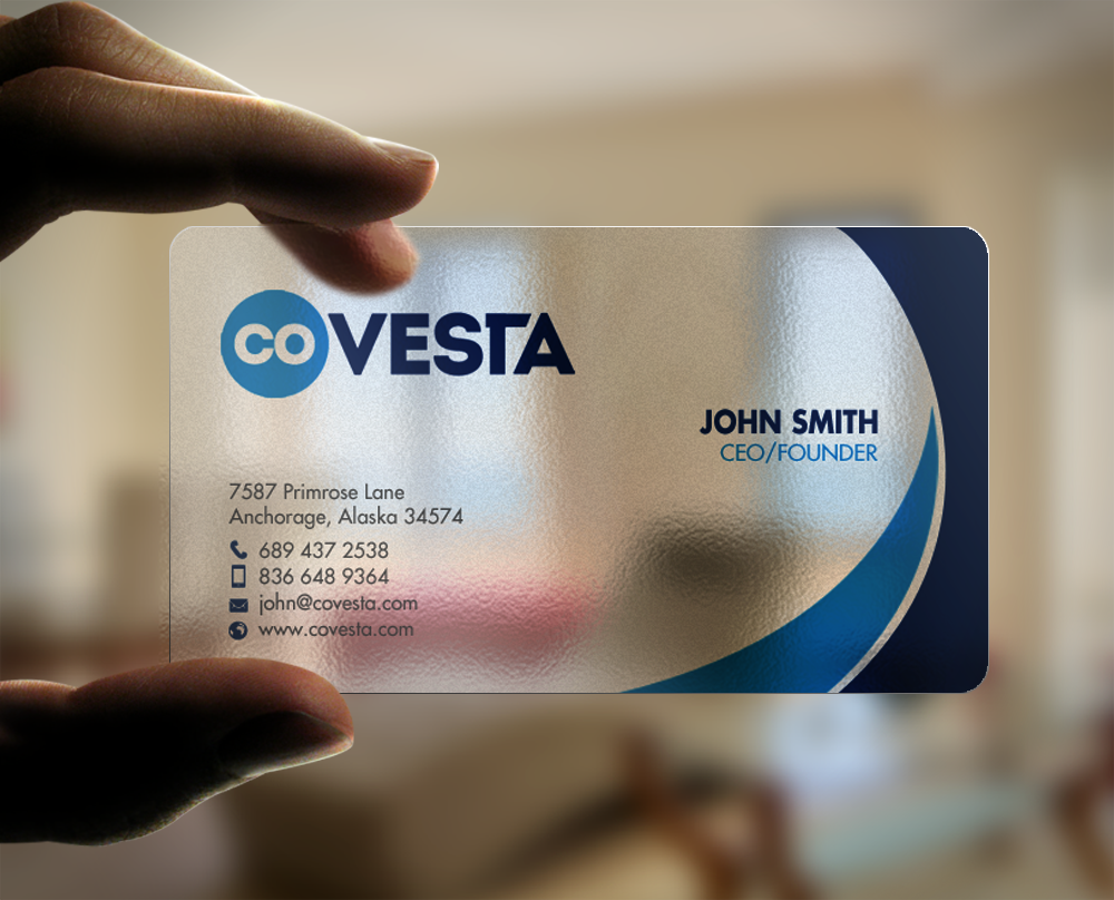 Diseño de Tarjeta de Presentación por chandrayaan.creative para CoVesta | Diseño #14813635
