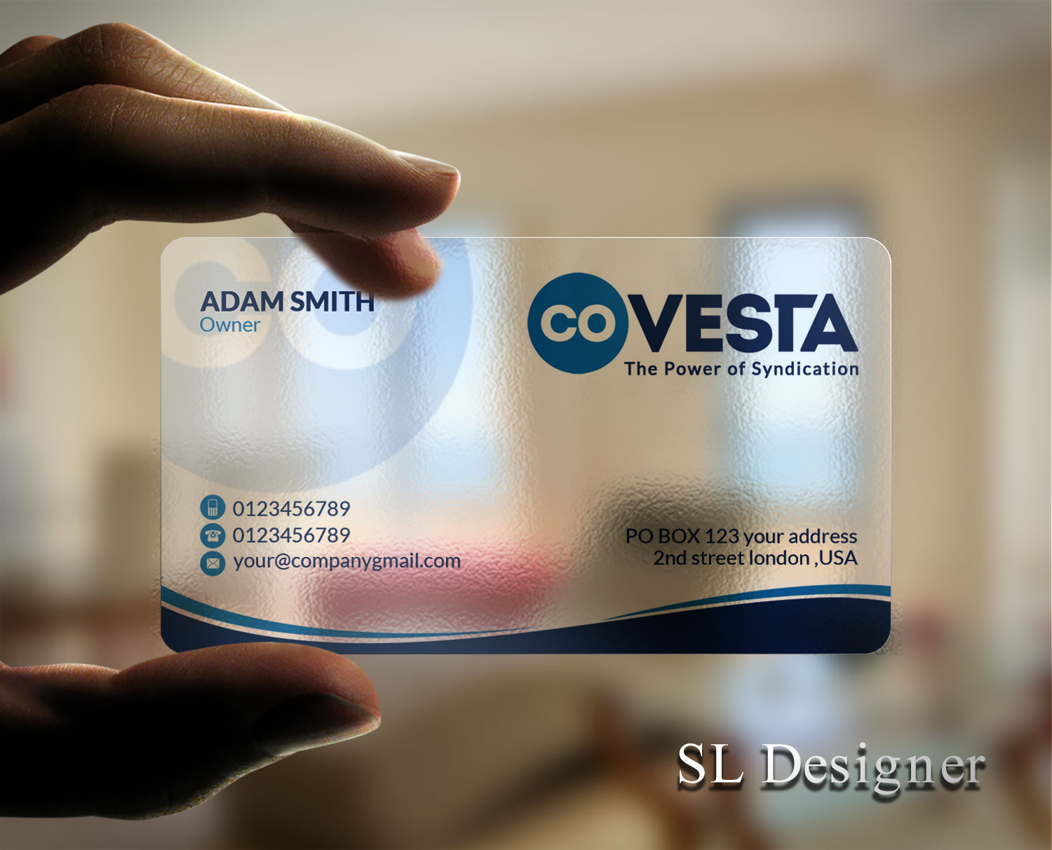 Diseño de Tarjeta de Presentación por SL Designer para CoVesta | Diseño #14809980