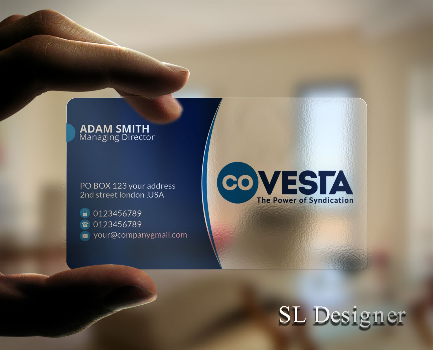 Diseño de Tarjeta de Presentación por SL Designer para CoVesta | Diseño #14809981