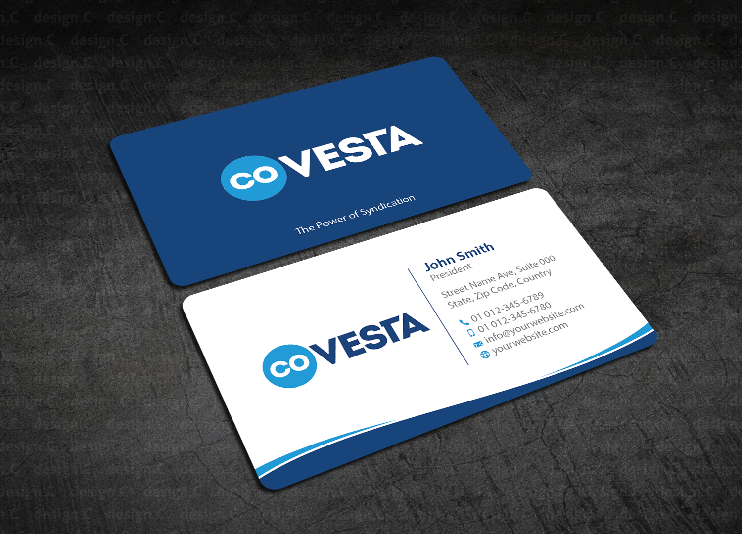 Diseño de Tarjeta de Presentación por design_C. para CoVesta | Diseño #14844738