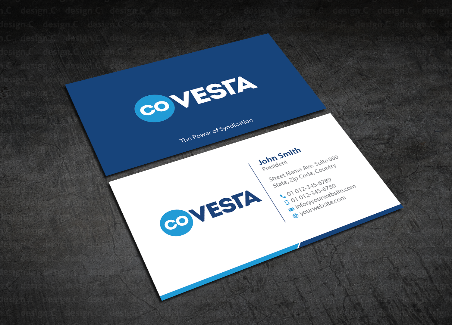 Diseño de Tarjeta de Presentación por design_C. para CoVesta | Diseño #14844757