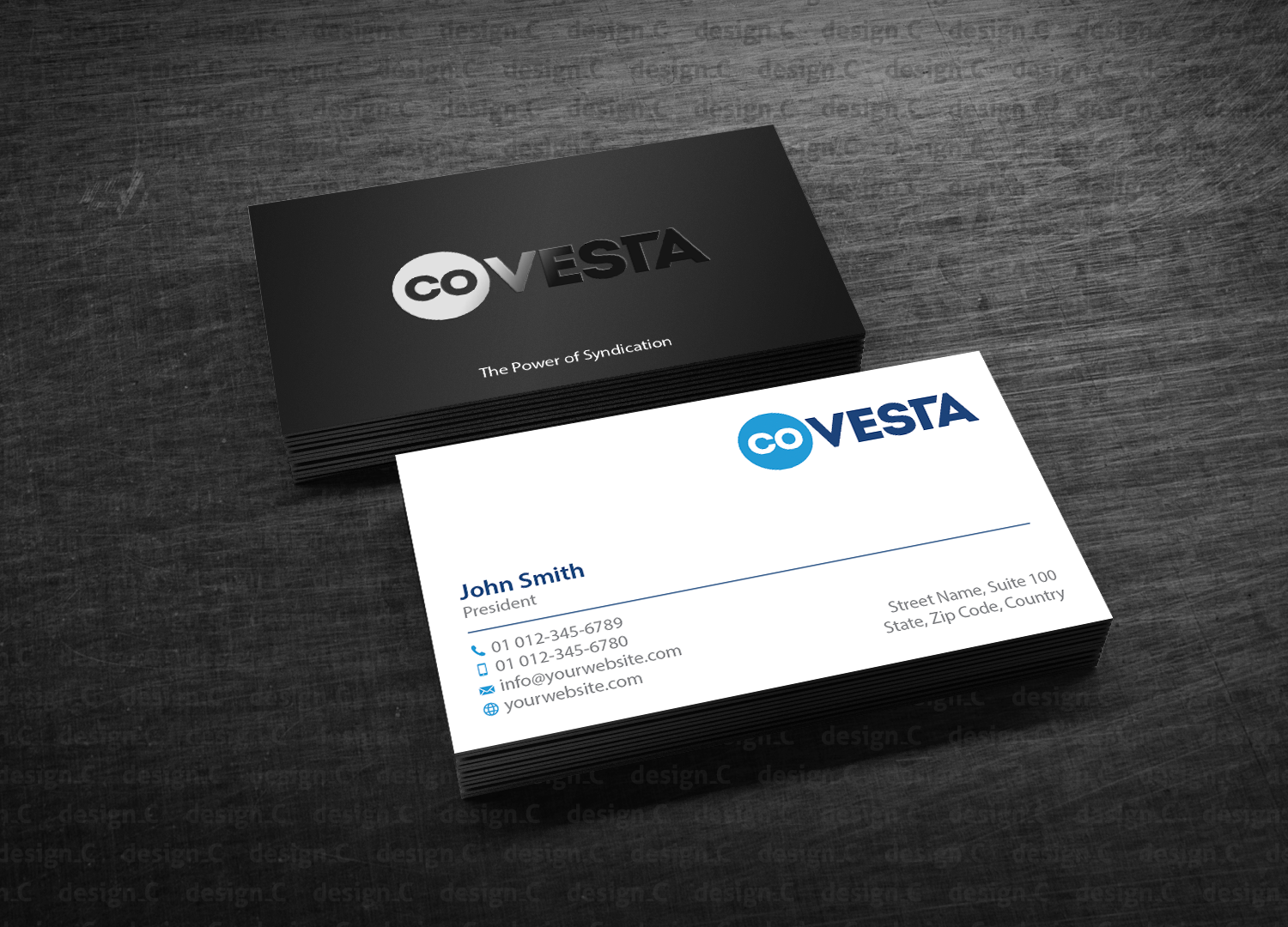 Diseño de Tarjeta de Presentación por design_C. para CoVesta | Diseño #14847992