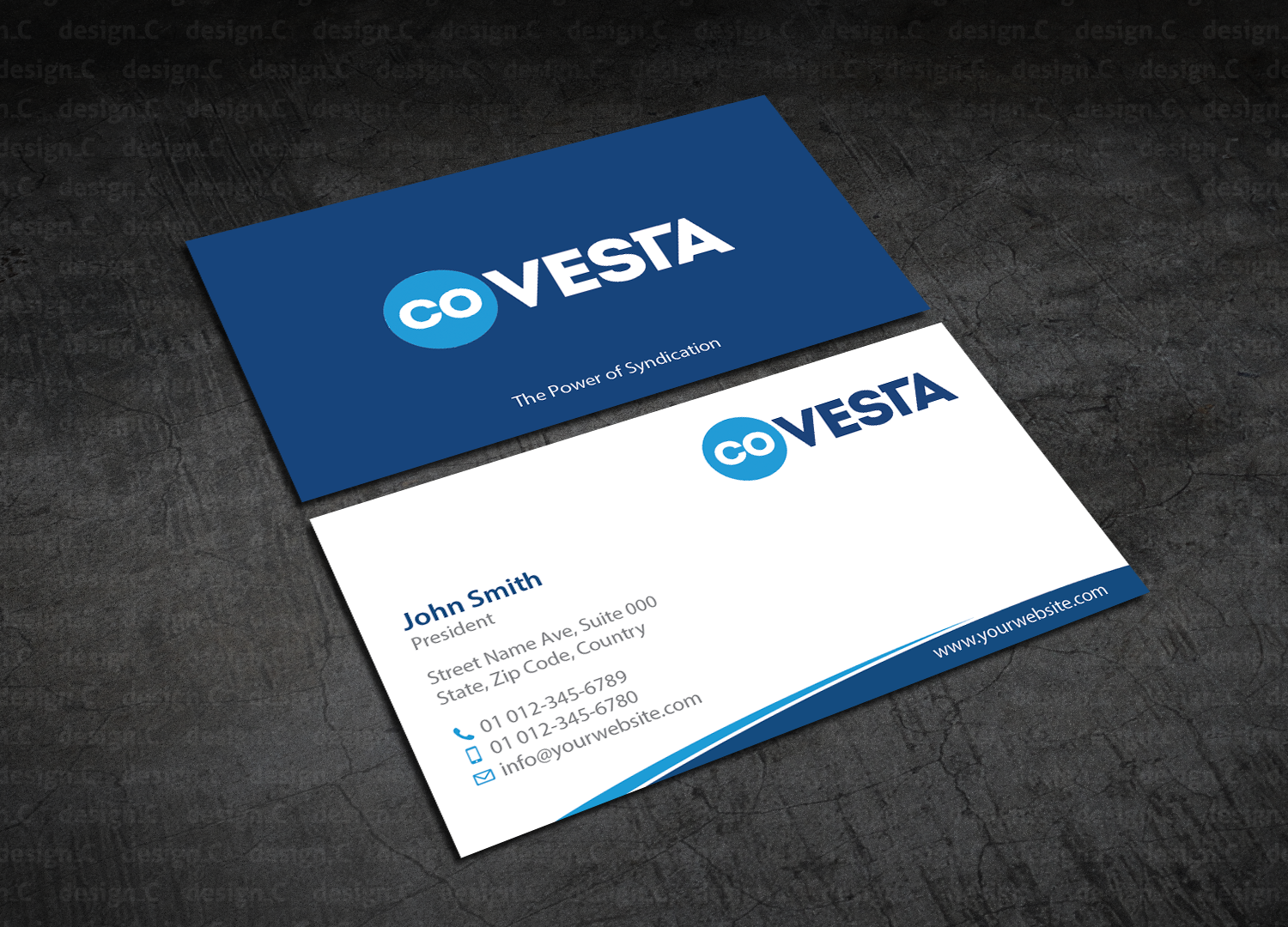 Diseño de Tarjeta de Presentación por design_C. para CoVesta | Diseño #14858247