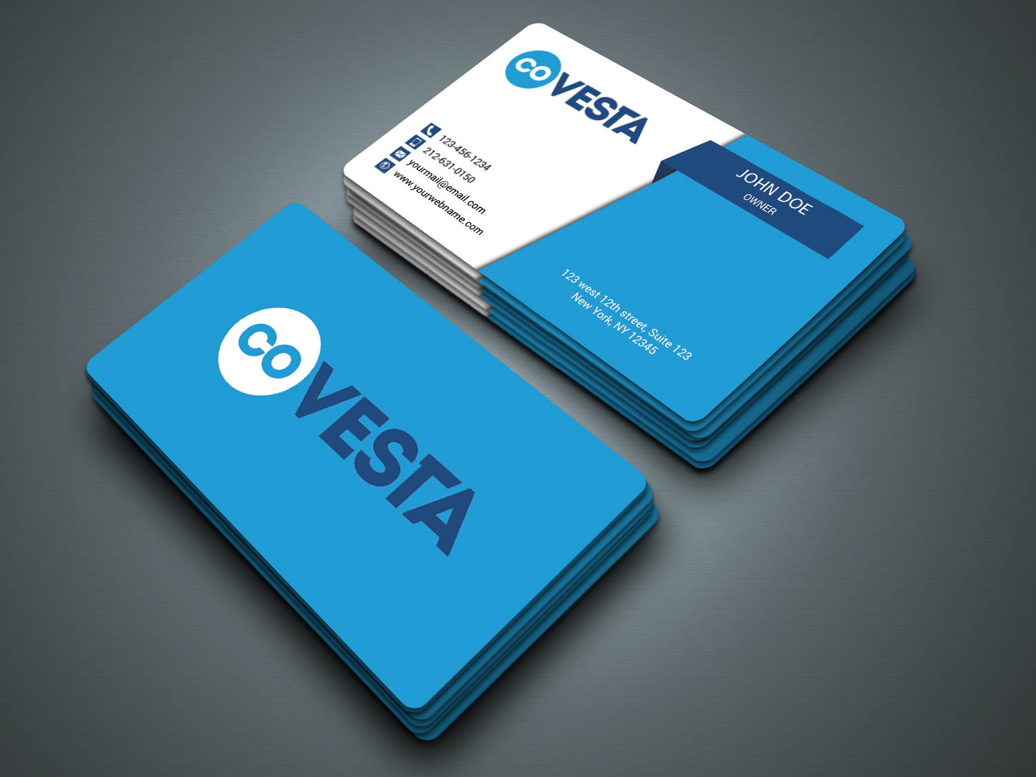 Diseño de Tarjeta de Presentación por zahidrabby.bigc para CoVesta | Diseño #14812361