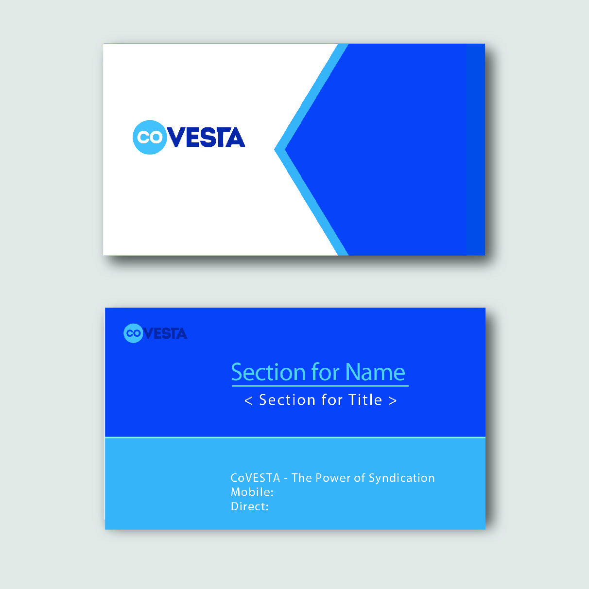 Diseño de Tarjeta de Presentación por devidigitalart para CoVesta | Diseño #14857446