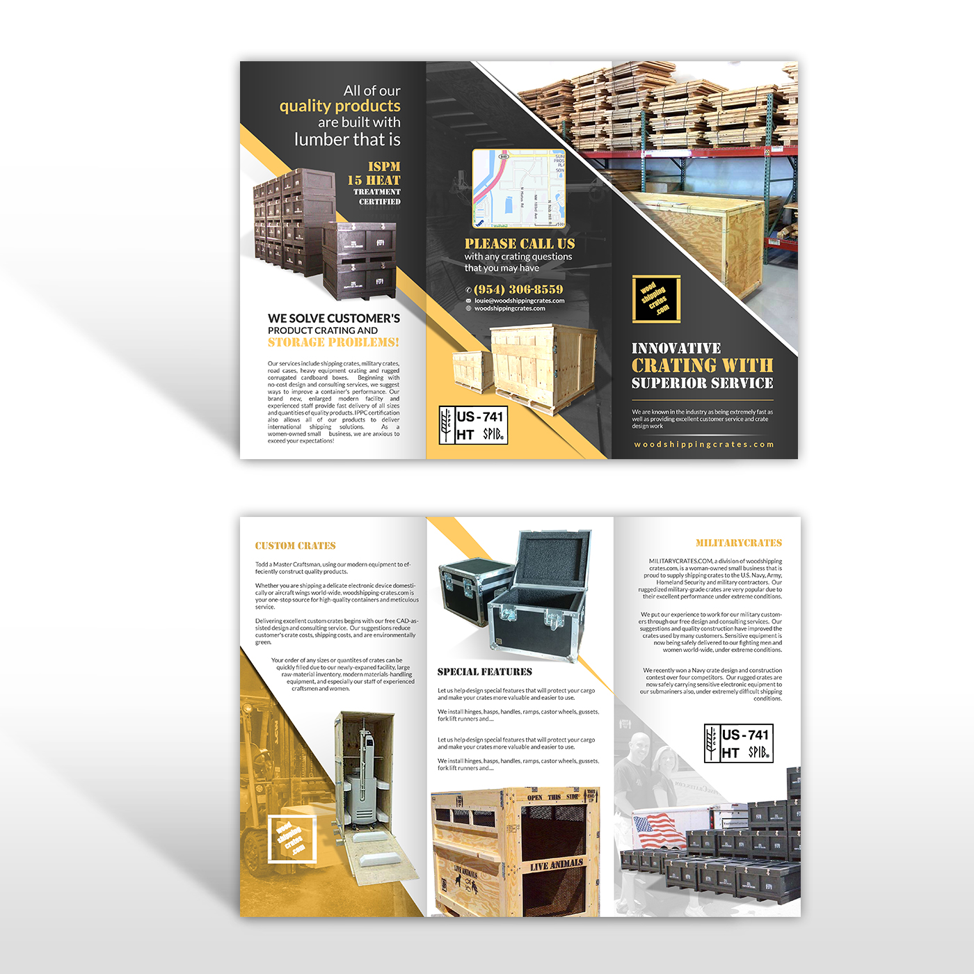 Flyer-Design von hih7 für Woodshippingcrates.com | Design: #14979381