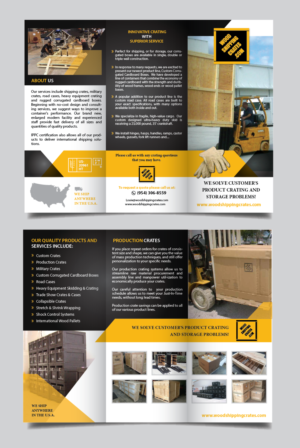 Flyer-Design von alex989 für Woodshippingcrates.com | Design: #14822094