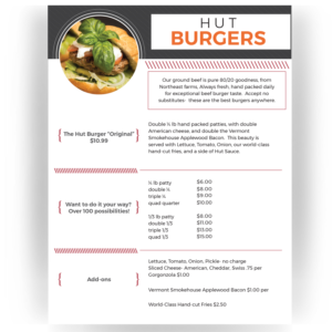 Menu Design by ArtSoul for this project | Design: #14997459