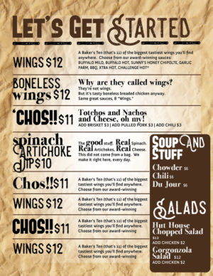 Menu Design by iD_intelligentDesign for this project | Design: #14883430