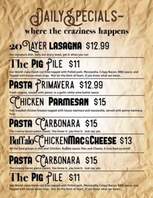 Menu Design by iD_intelligentDesign for this project | Design: #14883432