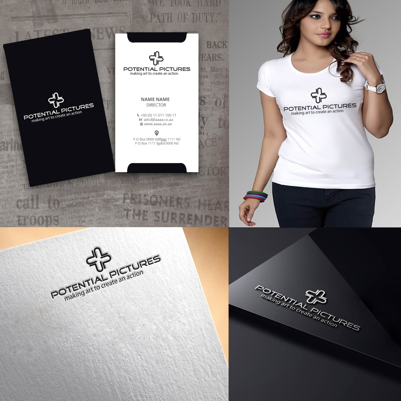 Logo Design by zebronicgraphic for Potential Pictures Inc | Design #14814172
