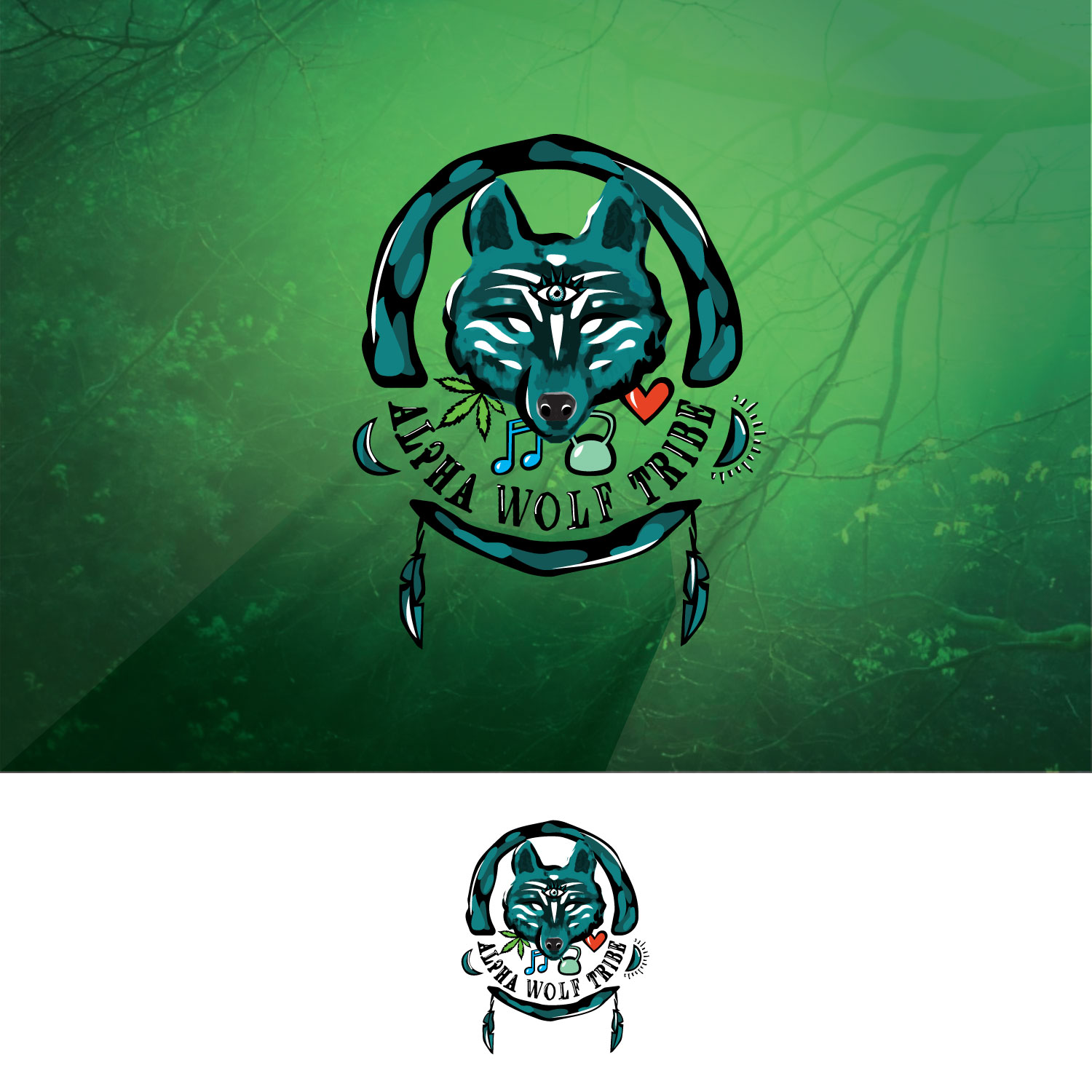 Diseño de Logo por Alexandra S. para ALPHA WOLF TRIBE  | Diseño #14829439