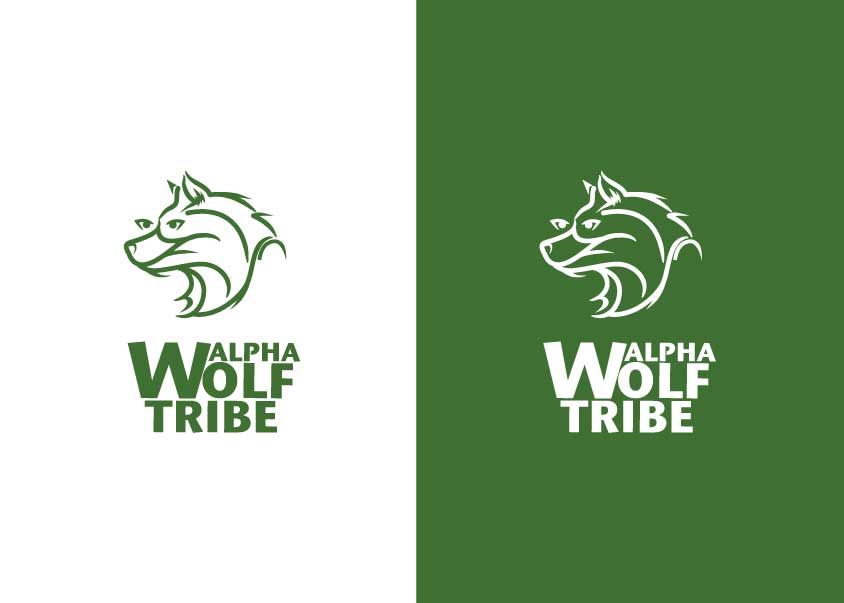 Logo Design by heduino for ALPHA WOLF TRIBE  | Design #14838319