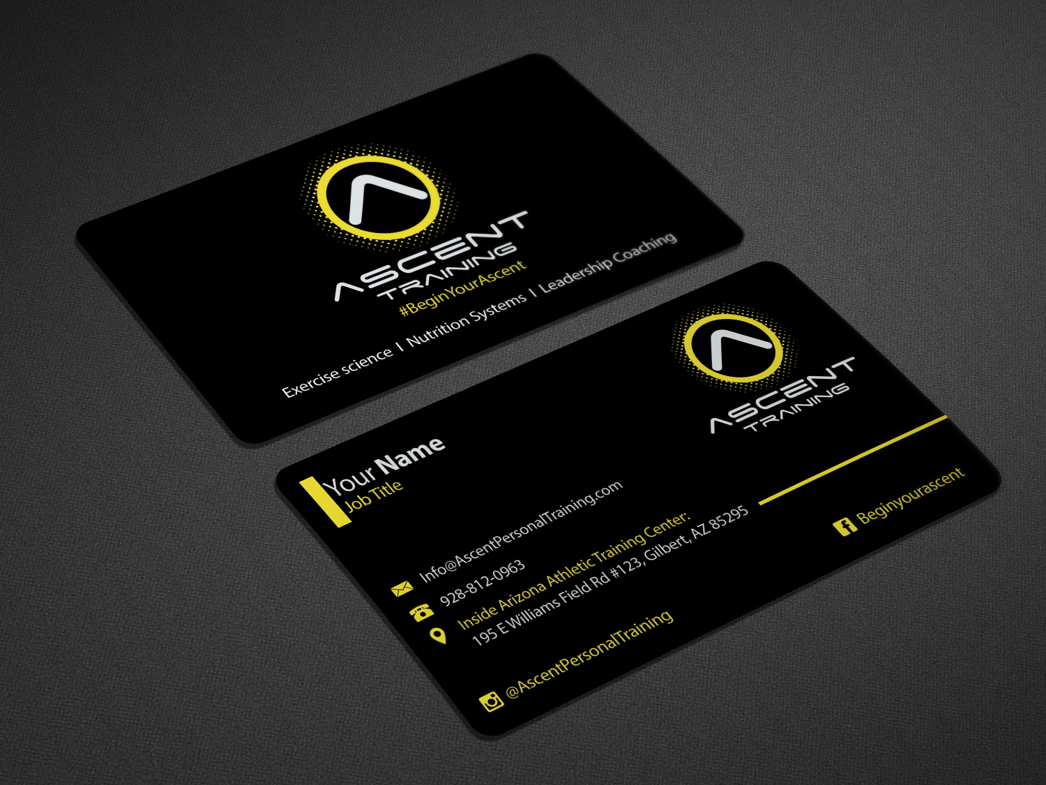 Business Card Design by Riz' for Ascent Personal Training | Design #14806712