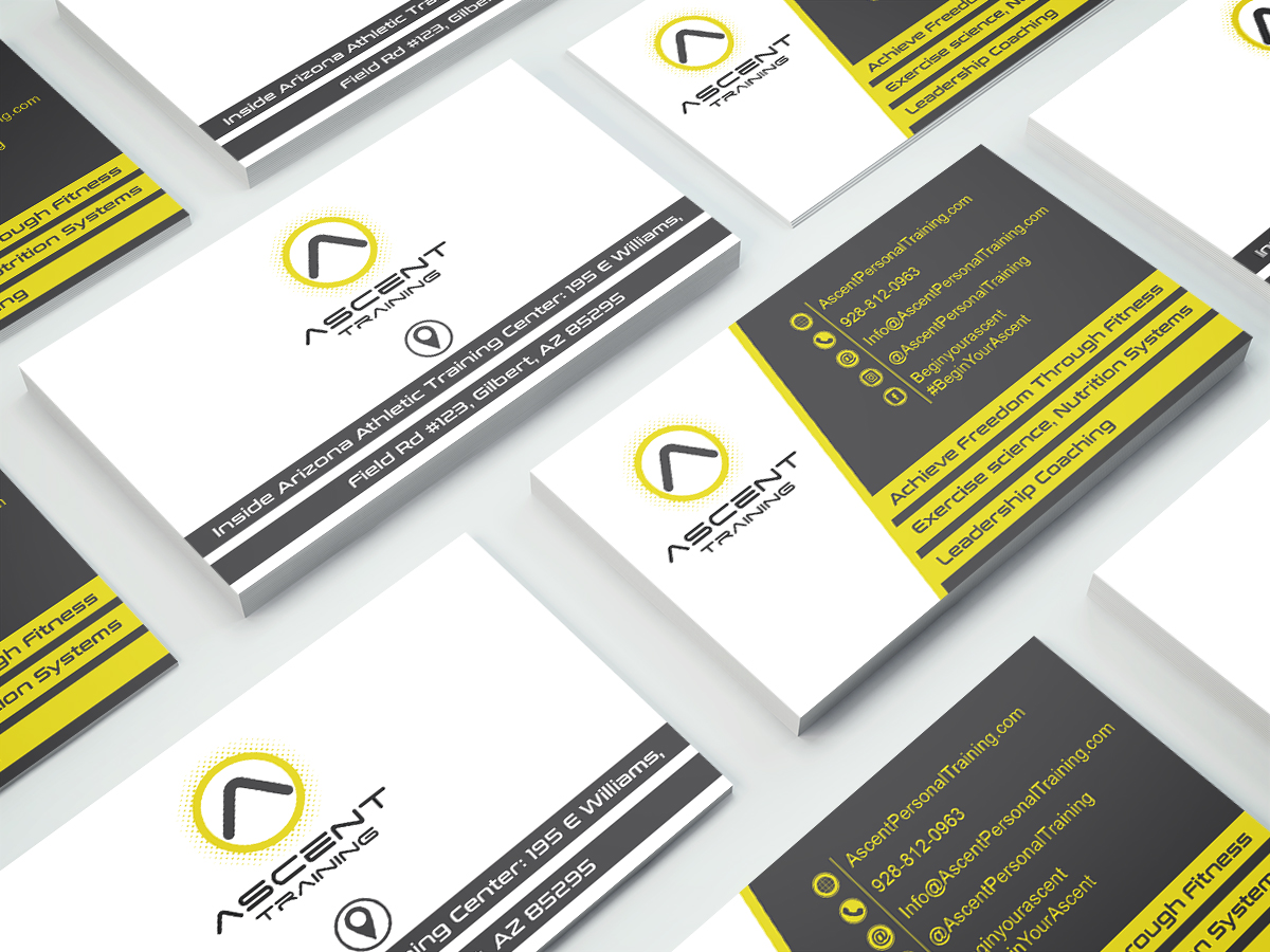 Design de Carte de Visite par Saumin Bhavsar pour Ascent Personal Training | Design #14807204