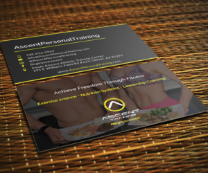 Business Card Design by Saumin Bhavsar for Ascent Personal Training | Design: #14819708
