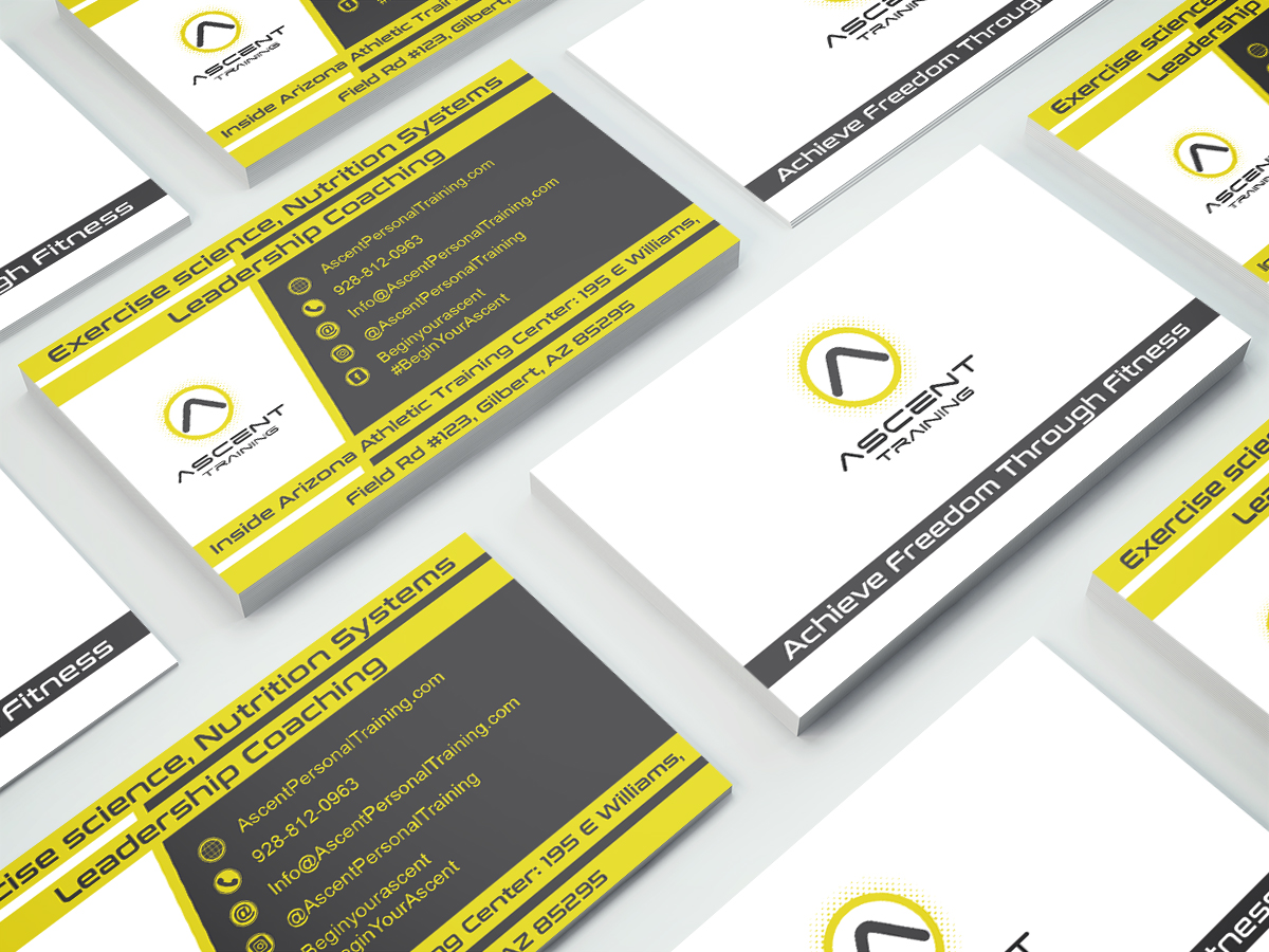 Design de Carte de Visite par Saumin Bhavsar pour Ascent Personal Training | Design #14909974