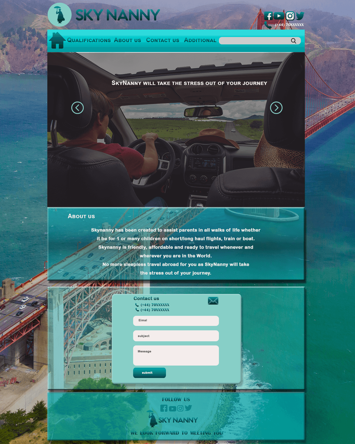 Bold, Professional, Travel Industry Web Design for a Company by