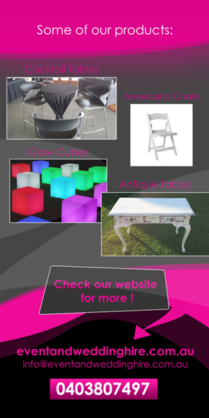 Flyer Design by ketoprofen for event and wedding hire | Design: #2546392