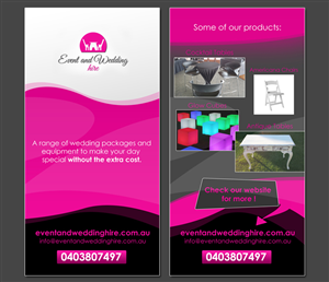 Flyer Design by ketoprofen for event and wedding hire | Design: #2546405