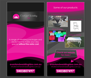 Flyer Design by ketoprofen for event and wedding hire | Design: #2546450