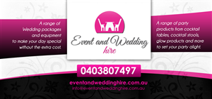 Flyer Design by ketoprofen for event and wedding hire | Design: #2570763