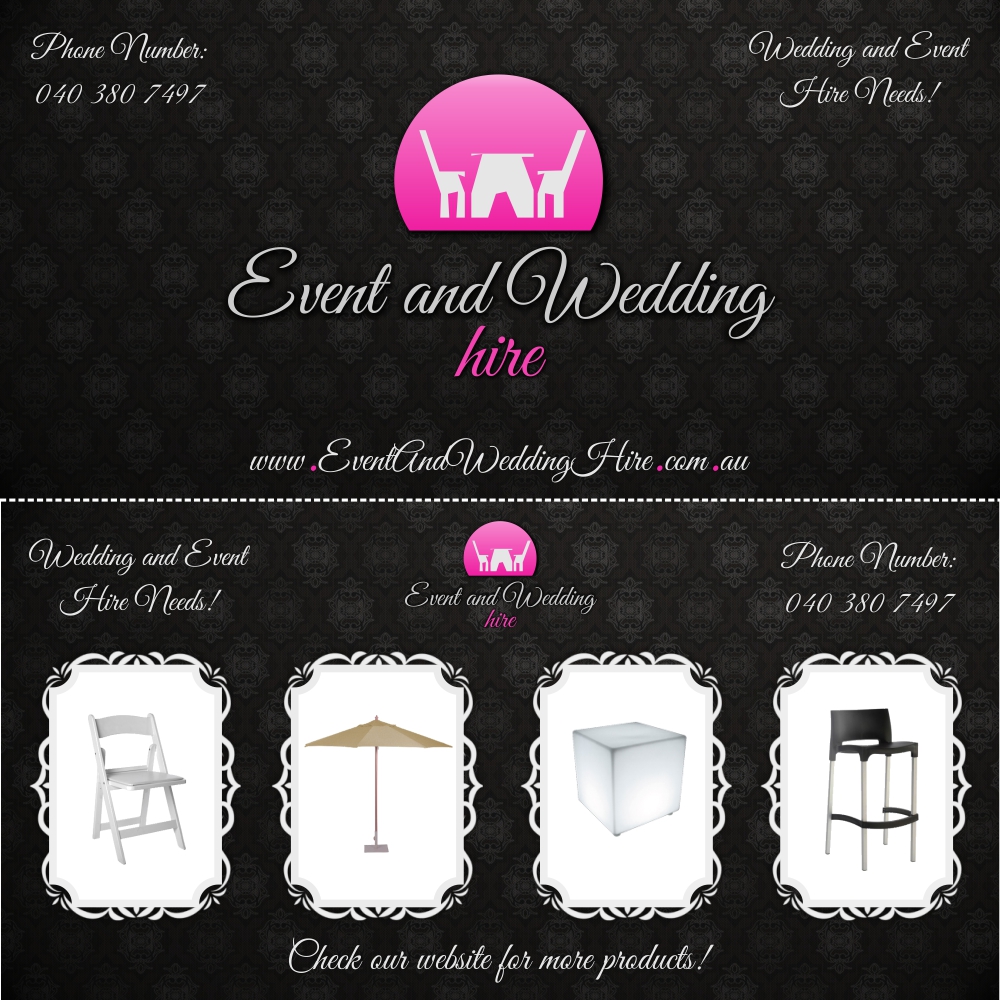 Design de Flyer par Vasko Tasev pour event and wedding hire | Design #2571874