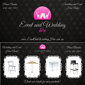 Flyer Design by Vasko Tasev for event and wedding hire | Design: #2571874