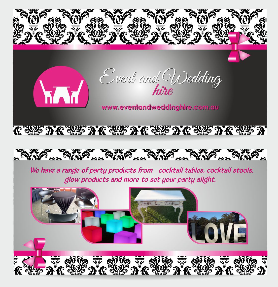 Flyer Design by IneseRo for event and wedding hire | Design #2565222