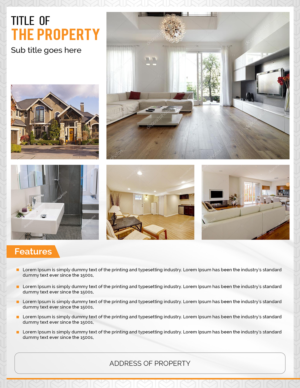 Flyer Design by SAI DESIGNS for Real Estate Sales Representative | Design: #15029064