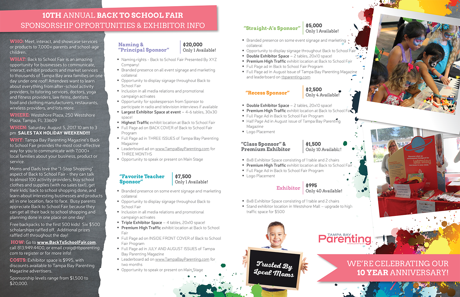Diseño de Brochure por folker para Tampa Bay Parenting Magazine  | Diseño #14871374