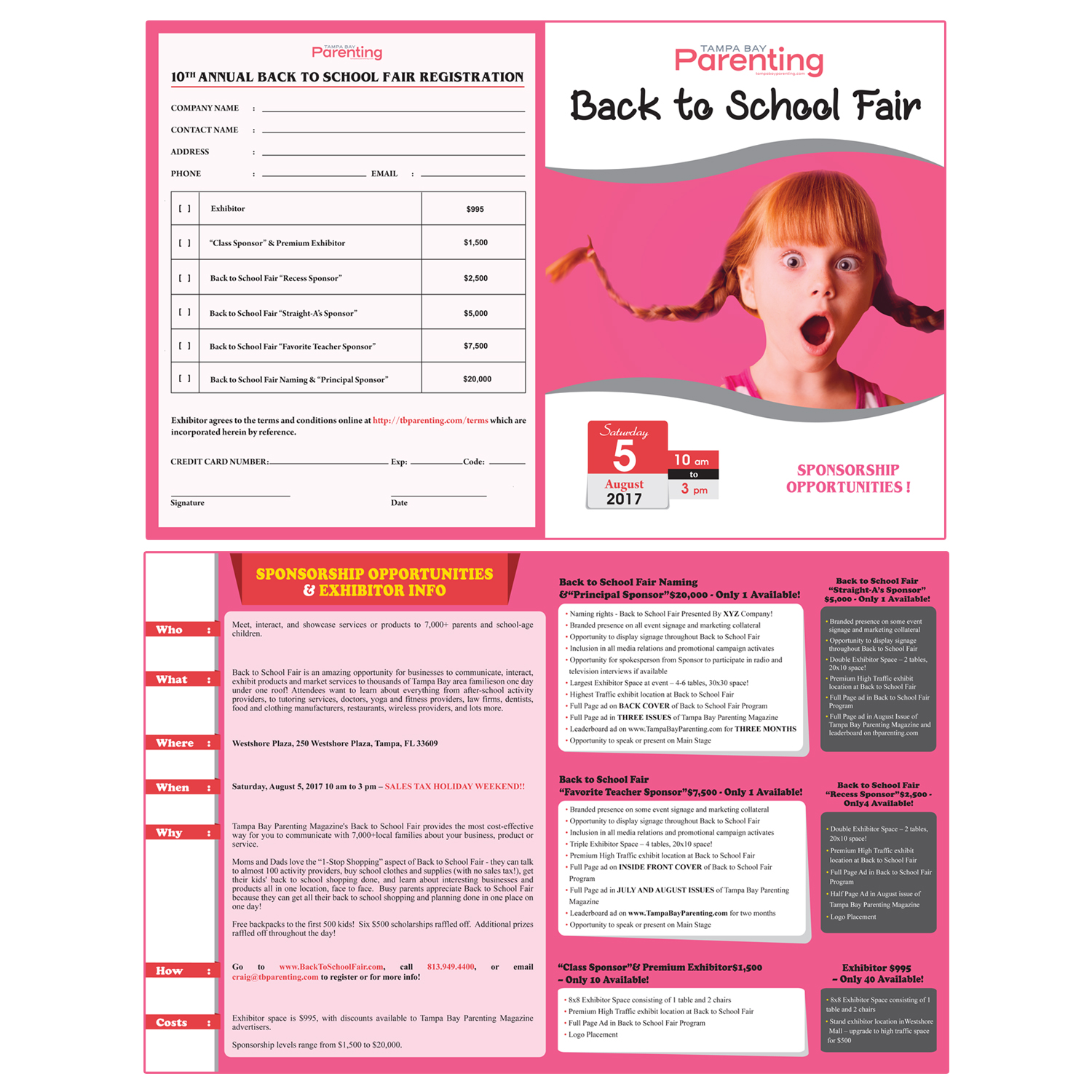 Brochure Design by paprikacreations for Tampa Bay Parenting Magazine  | Design #14867119