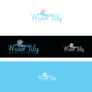 Logo Design by emptyboxgraphics for Water Lily Design and Decor | Design #15127326