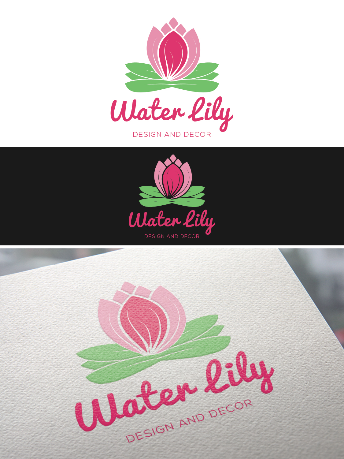 Diseño de Logo por ivo_i_ivanov para Water Lily Design and Decor | Diseño #15064910