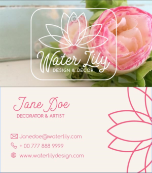 Diseño de Logo por catiesouth para Water Lily Design and Decor | Diseño: #15122055