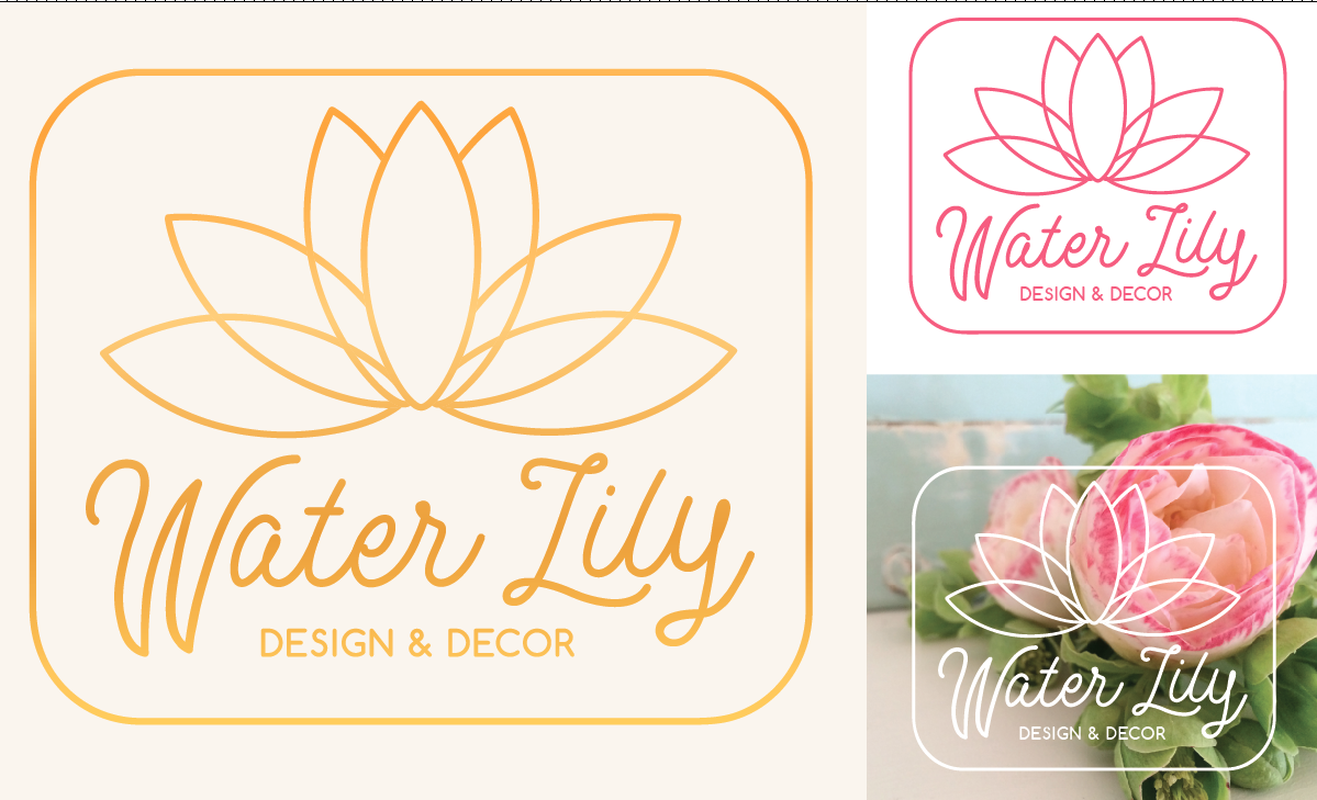 Logo Design by catiesouth for Water Lily Design and Decor | Design #15122064